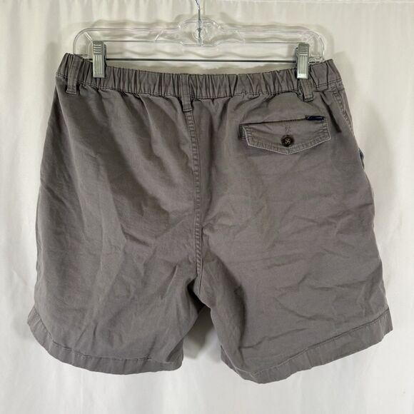 Chubbies Shorts Men's Large Grey Chino Elastic Waist Cotton Blend Pockets - Picture 7 of 9